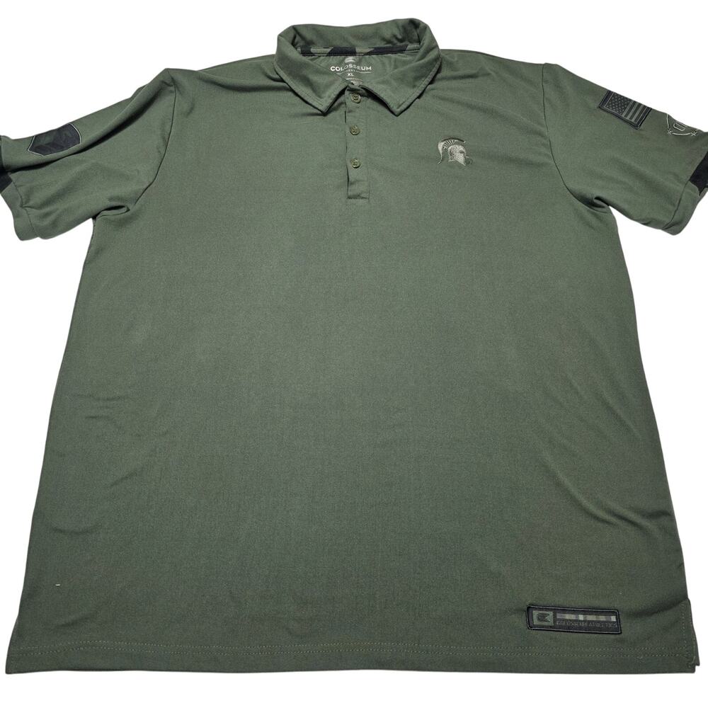 Michigan State Spartans Polo Shirt Men’s XL Military OTH Colosseum Camo NCAA